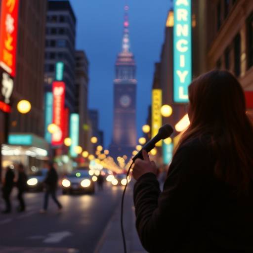 Shot from the music video 'City Lights' by the band The Wanderers